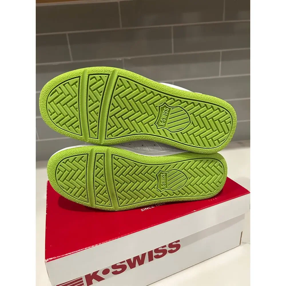 K-Swiss Classic Varsity Low‎ White Pink Big Kids Running Trainers Shoes 5 -NIB